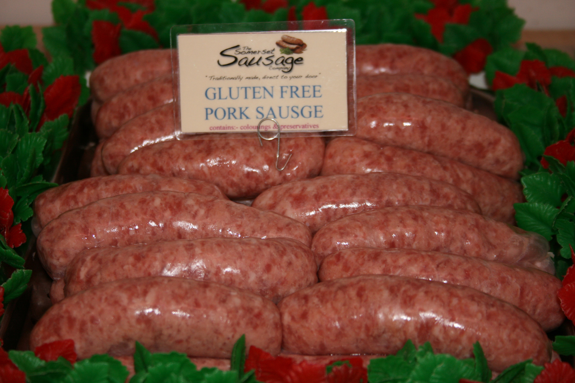 Gluten free sausages